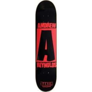  Baker Andrew Reynolds Original A Black Skateboard Deck 