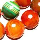 12mm faceted agate round gemstone loose bead  