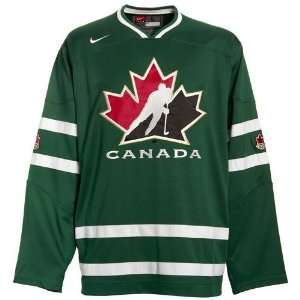  Winter Olympics Canada Green Replica Hockey Jersey