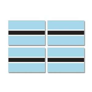  Botswana Country Flag   Sheet of 4   Window Bumper 