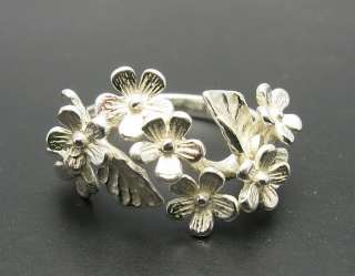 STERLING SILVER RING FLOWER 925 NEW SIZE 5 10 QUALITY  