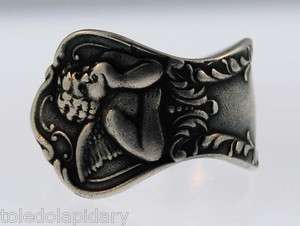 Victorian spoon ring Sterling Silver .925  