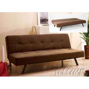  Microfiber Adjustable Sofa in Brown finish by Acme 