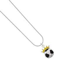 Soccerball   Crown Snake Chain Charm Necklace [Jewelry]: Jewelry 