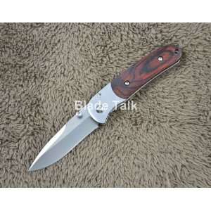  sanrenmu pr 708 8cr13mov blade red wood handle lightweight 