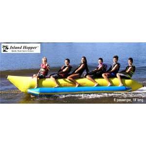   Island Hopper Commercial Banana Sled   6 Passenger: Sports & Outdoors