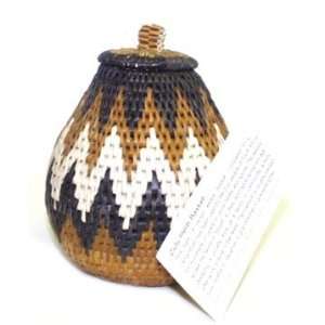  Zulu Llala Palm Herb Basket ~ 5 5/8 Inch