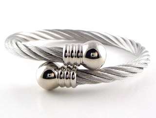 New Magnetic Bracelet Golf Stainless Steel Wire Silver  
