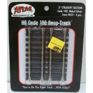  Atlas 823 HO Code 100 3 Straight (4) Toys & Games
