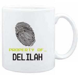 Mug White  Property of _ Delilah   Fingerprint  Female 