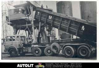 1978 Berliet TR250 6x4 Tandem Dump Truck Factory Photo  