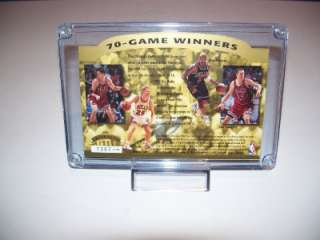 1996 UPPER DECK AUTHENTIC CHICAGO BULLS 70 GAME WINNER  