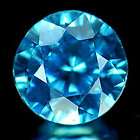 68 Ct. Beautiful Natural Gem Blue Zircon Round Shape From Cambodia