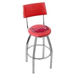  University of Arkansas Steel Logo Stool with Back and L8C4 