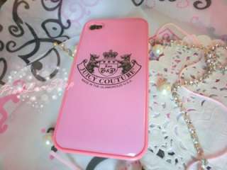 iPhone4 4S Cute Juicy Couture Designer Case Pink Color US Seller 