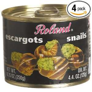 Roland Giant Snails, 4.4 oz. dry wt. Can (Pack of 4)  