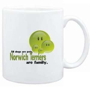  Mug White FAMILY DOG Norwich Terriers Dogs: Sports 