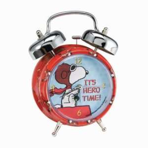    Peanuts Its Hero Time Twin Bell Alarm Clock: Home & Kitchen