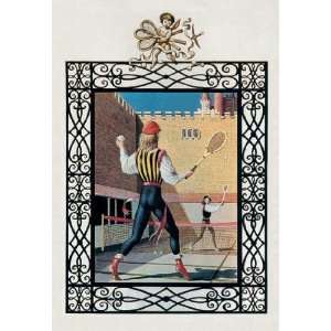 Exclusive By Buyenlarge Tennis in Renaissance Costume 12x18 Giclee on 