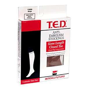  T.E.D. Anti Embolism Stockings, Small Regular, Beige, Knee 