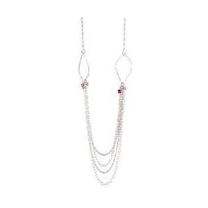  Tracy Matthews Rouge Tear Drop and Multi Chain Necklace: Tracy 