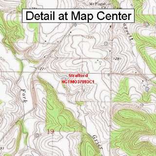   Topographic Quadrangle Map   Strafford, Missouri (Folded/Waterproof