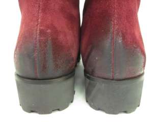 NIB MATISSE True Red Side Zipper Suede Mid Calf Boots 9  