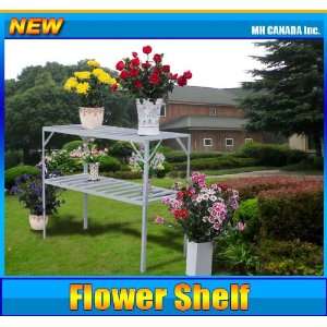 Flower Shelf 2 Tier Seed Plants Flowerpot Stand Support 