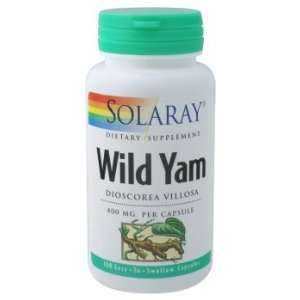  Solaray   Wild Yam, 400 mg, 100 capsules Health 