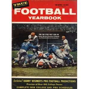  1958 Football Yearbook with James Jimmy Brown & Joe Schmidt 