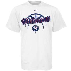 Nike Belmont Bruins White Basketball T shirt  Sports 
