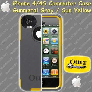 GENUINE OtterBox Commuter Case for Apple iPhone 4 4S Gunmetal Grey 