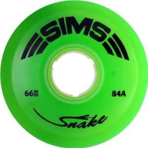  Sims Street Snake 66mm 84a Green Skate Wheels Sports 