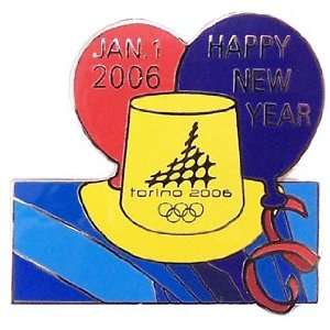 Torino 2006 Olympics Happy New Year Pin 