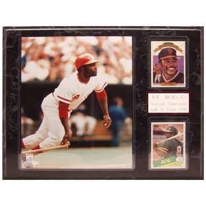 MLB Reds Joe Morgan 2 Card Plaque:  Sports & Outdoors