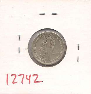 1925 S Mercury Dime Ten Cent Almost Uncirculated #12742  