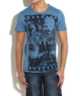 Petrol blue (Blue) Skull Print T Shirt  243983147  New Look