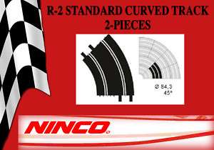 Ninco 10105 R2 Standard Curve Track 45º 2 Pieces Used  