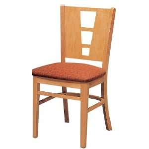  Armless Wood Cafeteria Dining Chair, Upholstered Chair: Home & Kitchen