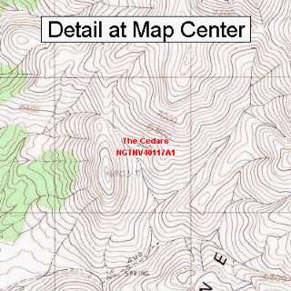 USGS Topographic Quadrangle Map   The Cedars, Nevada (Folded 