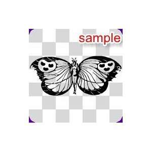  NATURE AND INSECTS BUTTERFLY PERSON 10 WHITE VINYL DECAL 