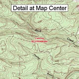   Map   Lancing, Tennessee (Folded/Waterproof)