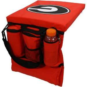  Georgia Bulldogs Red Seat Cushion Tote: Sports & Outdoors