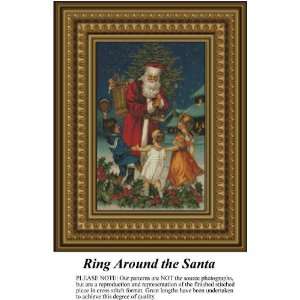  Ring Around the Santa, Cross Stitch Pattern PDF Download 