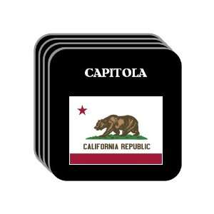  US State Flag   CAPITOLA, California (CA) Set of 4 Mini 