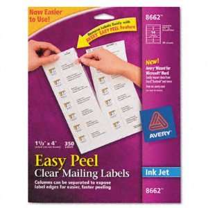  AVE8662   Ink Jet Clear Address Labels