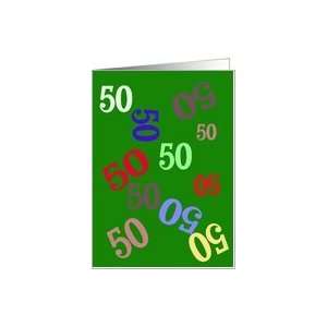  Turning 50 Humorous Birthday Card Card Toys & Games