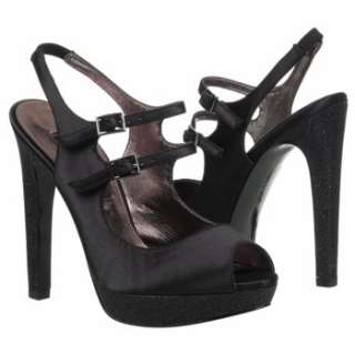 Womens Nina Oscar Black Satin Shoes 