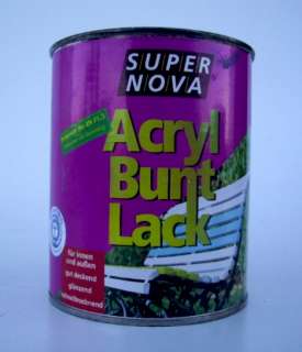 Super Nova Acryl Bunt Lack Feuerrot glänzend 0,75l RAL 3000 