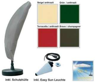 SUN GARDEN Ampelschirm Easy Sun Parasol Premium 3,5 m 